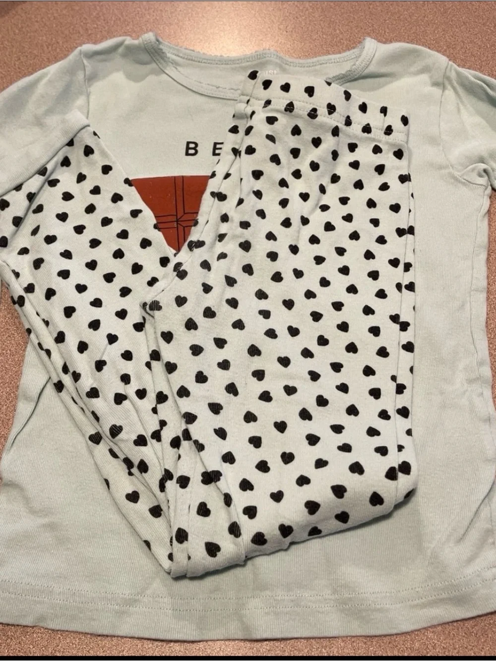 Just one you by Carters Two-Piece S'mores Pajama Set - Mint & White size 6